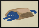 Blue Cat In A Bag