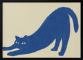 Stretching Blue Cat