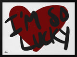 Lucky Red Heart Message
