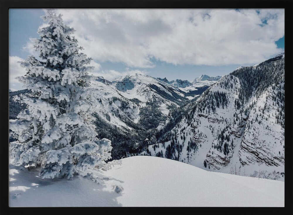Frosted Mountain Majesty Art Print UK — Japanese Calm Wall Art — Living Room — Wall It All Prints