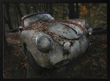 Abandoned Classic Car Art Print UK — Dark Moody Dark Wall Art — Living Room — Wall It All Prints