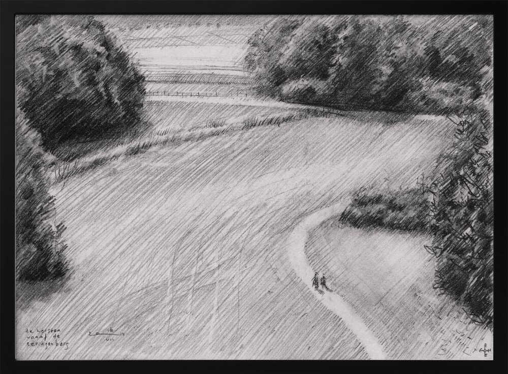 Peaceful Countryside Path Art Print UK — Landscape Calm Wall Art — Living Room — Wall It All Prints