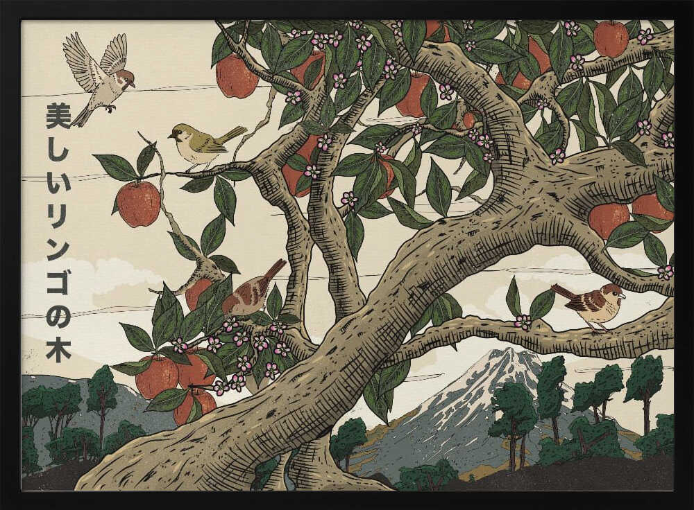 Japanese Apple Tree Landscape
