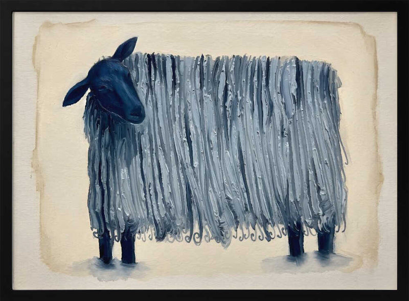 Textured Blue Sheep
