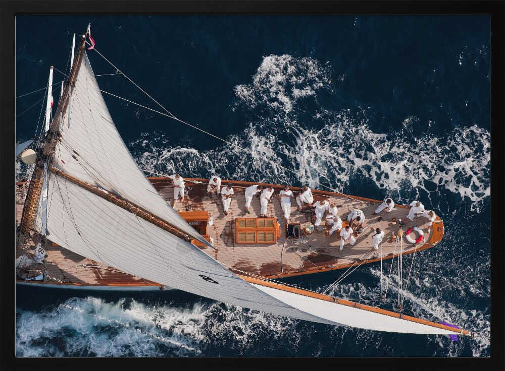 Sailing Yacht Crew Art Print UK — Landscape Elegant Wall Art — Living Room — Wall It All Prints