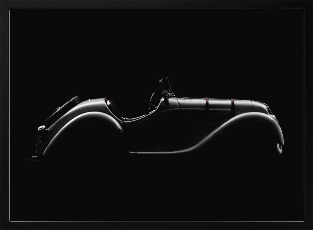 Classic Car Silhouette Art Print UK — Abstract Dark Wall Art — Office — Wall It All Prints
