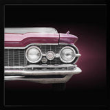 Classic Purple Car Front Art Print UK — Vintage Vibrant Wall Art — Living Room — Wall It All Prints