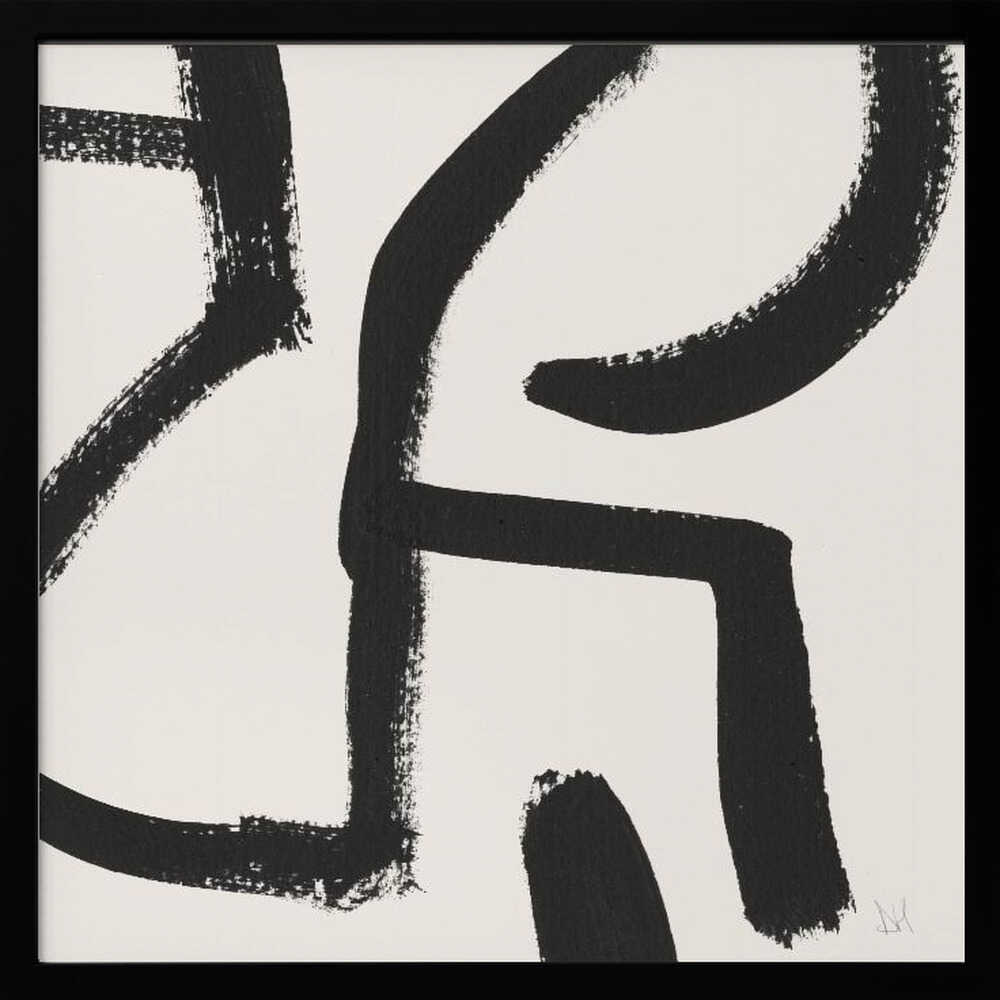Curvy Lines No2 Art Print UK — Abstract Vibrant Wall Art — Office — Wall It All Prints