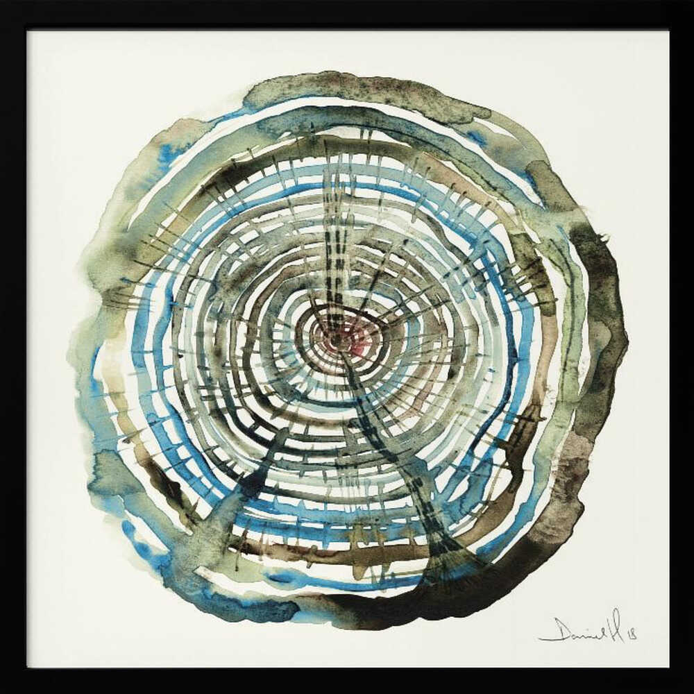 Water Oak Art Print UK — Abstract Vibrant Wall Art — Living Room — Wall It All Prints