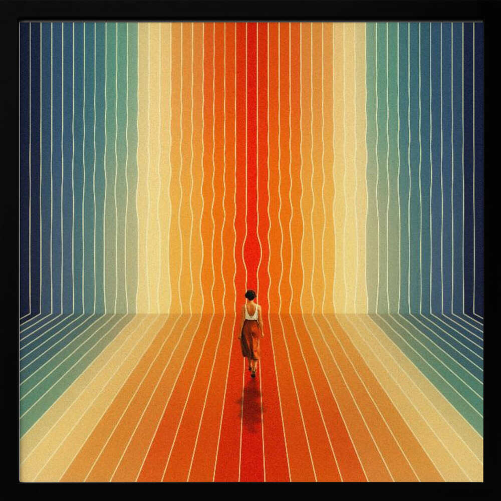 Here I Come Art Print UK — Abstract Vibrant Wall Art — Living Room — Wall It All Prints