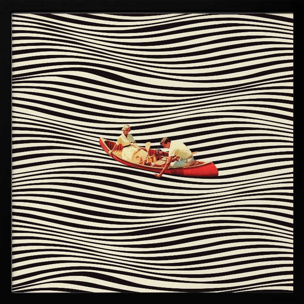 The Real Boat Trip Art Print UK — Abstract Dark Wall Art — Office — Wall It All Prints