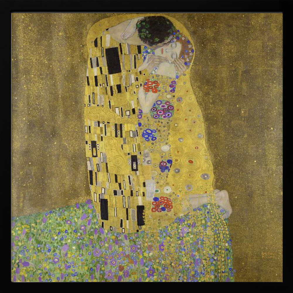 The Kiss (1907–1908) Art Print UK — Vintage Vibrant Wall Art — Living Room — Wall It All Prints