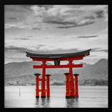Floating Red Torii Gate Art Print UK — Japanese Vibrant Wall Art — Living Room — Wall It All Prints