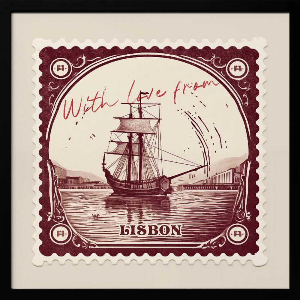 Lisbon Sailing Ship Stamp