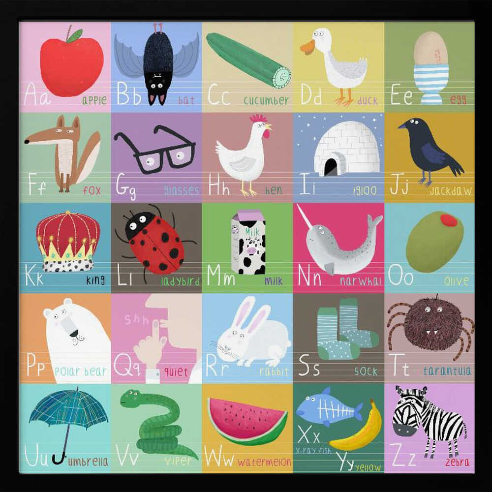 Colorful ABC Animals
