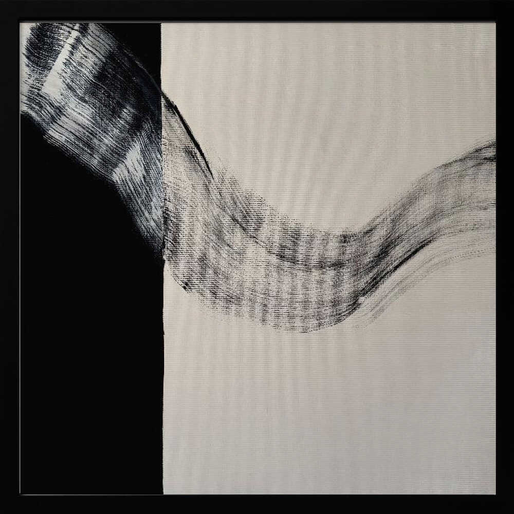 Dynamic Abstract Curve Art Print UK — Abstract Dark Wall Art — Office — Wall It All Prints