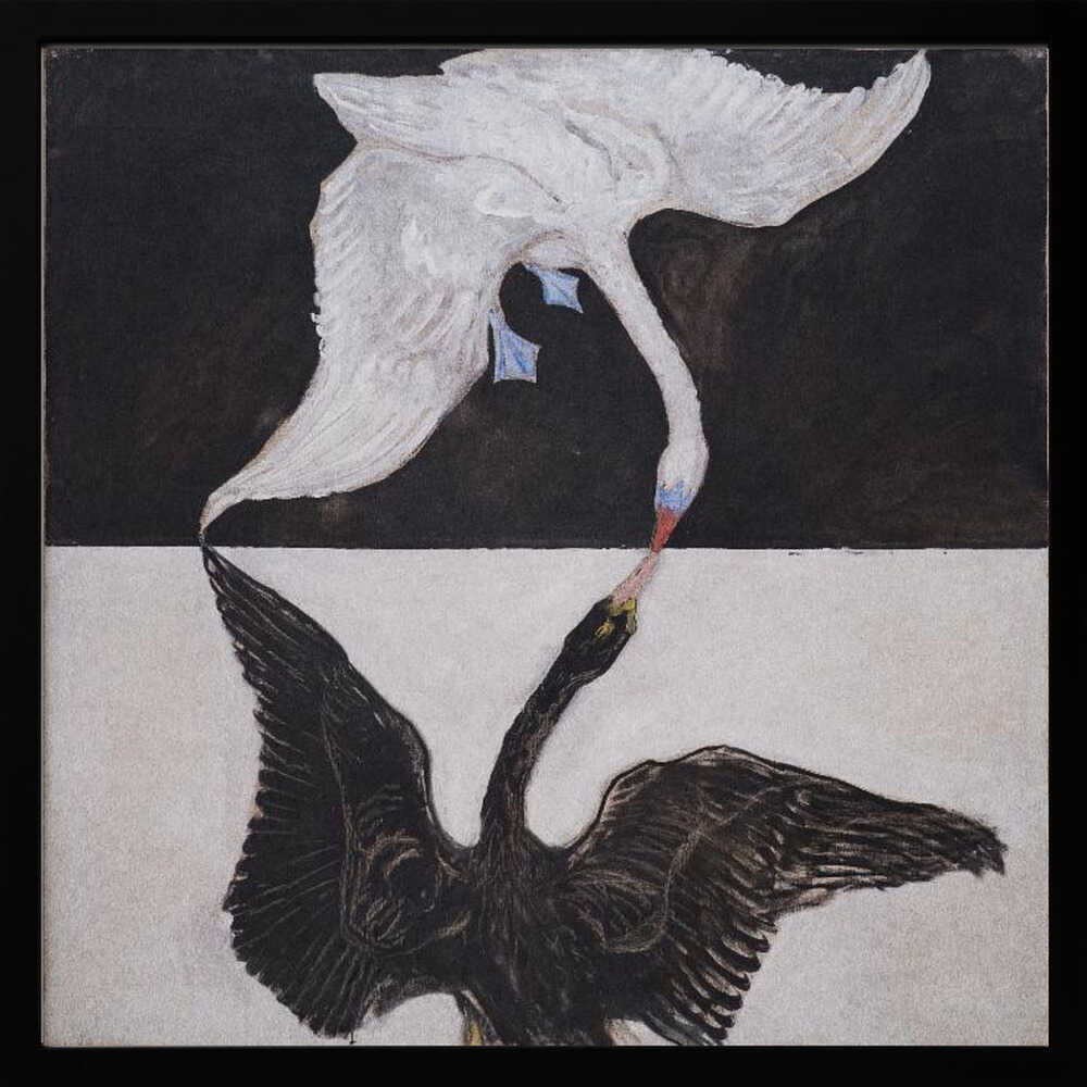 Hilma Af Klint   the Swan Art Print UK — Japanese Dark Wall Art — Living Room — Wall It All Prints