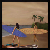 Tropical Surf Sunset Art Print UK — Landscape Warm Wall Art — Living Room — Wall It All Prints