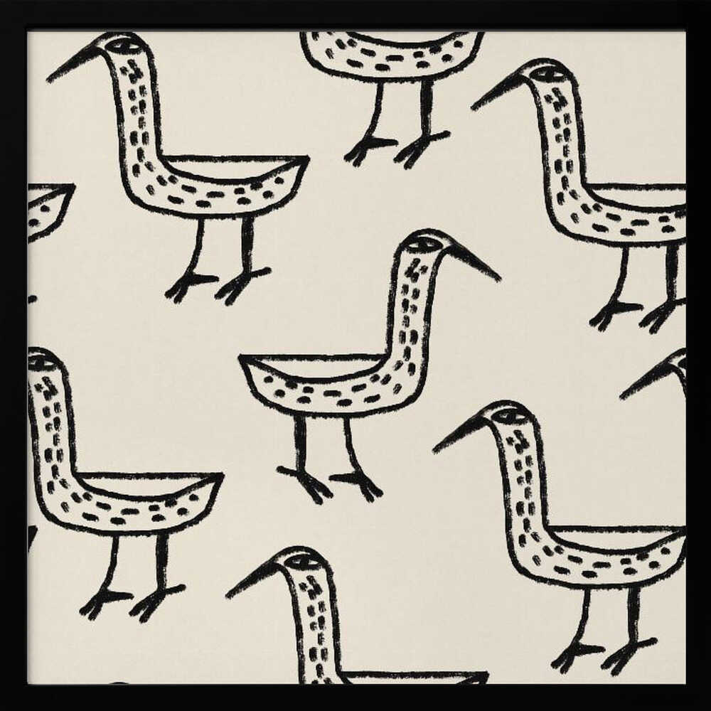 Folk Art Bird Pattern