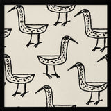 Folk Art Bird Pattern Art Print UK — Abstract Dark Wall Art — Office — Wall It All Prints