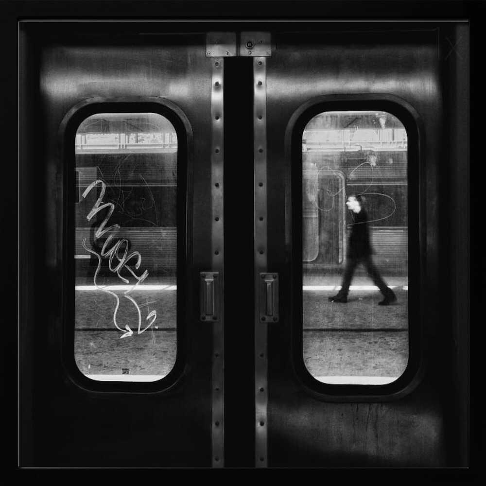 Urban Subway Motion Art Print UK — Dark Moody Dark Wall Art — Living Room — Wall It All Prints