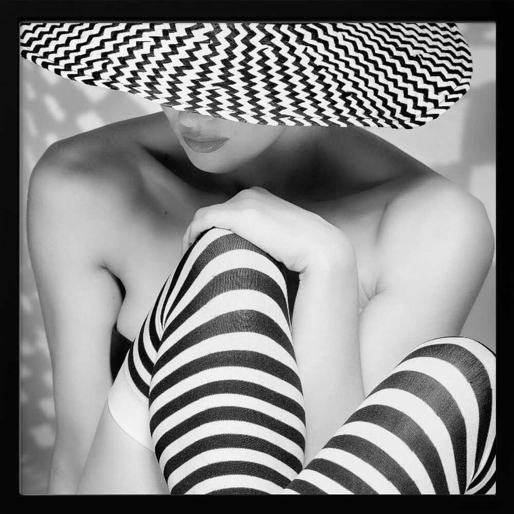 Zagging that Zig Art Print UK — Portrait Dark Wall Art — Living Room — Wall It All Prints