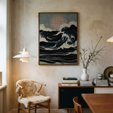 Celestial Wavescape Art Print UK — Japanese Vibrant Wall Art — Living Room — Wall It All Prints