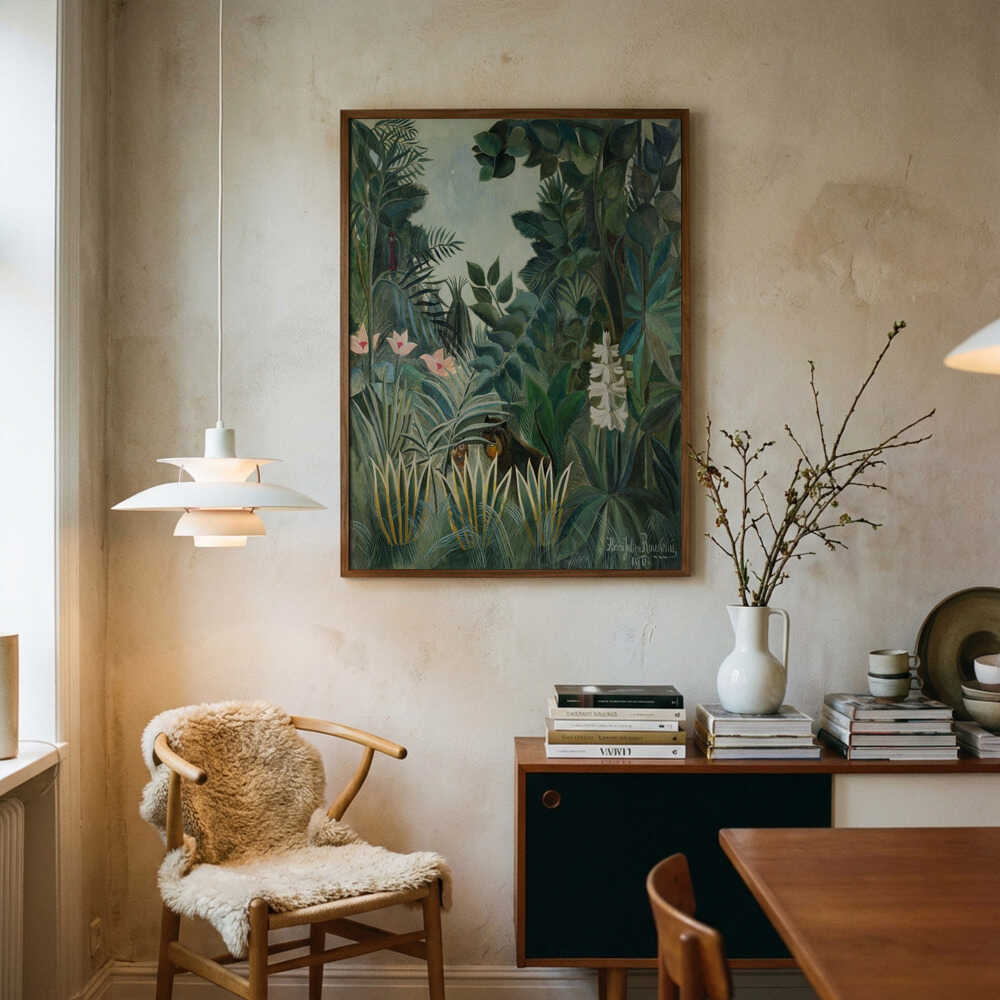 The Equatorial Jungle Art Print UK — Landscape Vibrant Wall Art — Living Room — Wall It All Prints