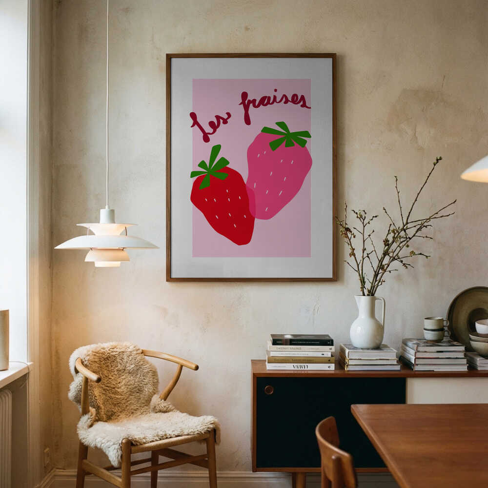 Berry Delight Art Print UK — Abstract Vibrant Wall Art — Kitchen — Wall It All Prints
