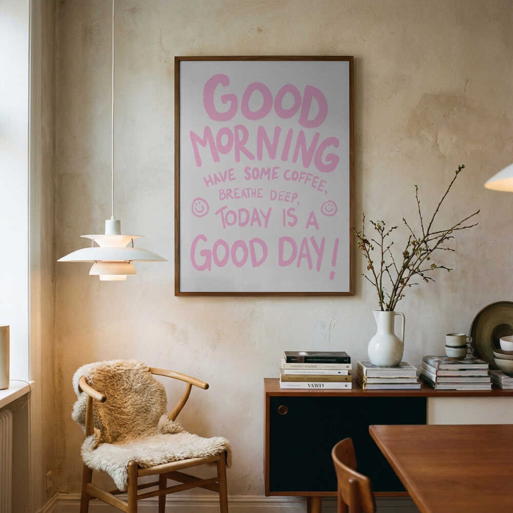 Cheerful Start Art Print UK — Abstract Vibrant Wall Art — Kitchen — Wall It All Prints
