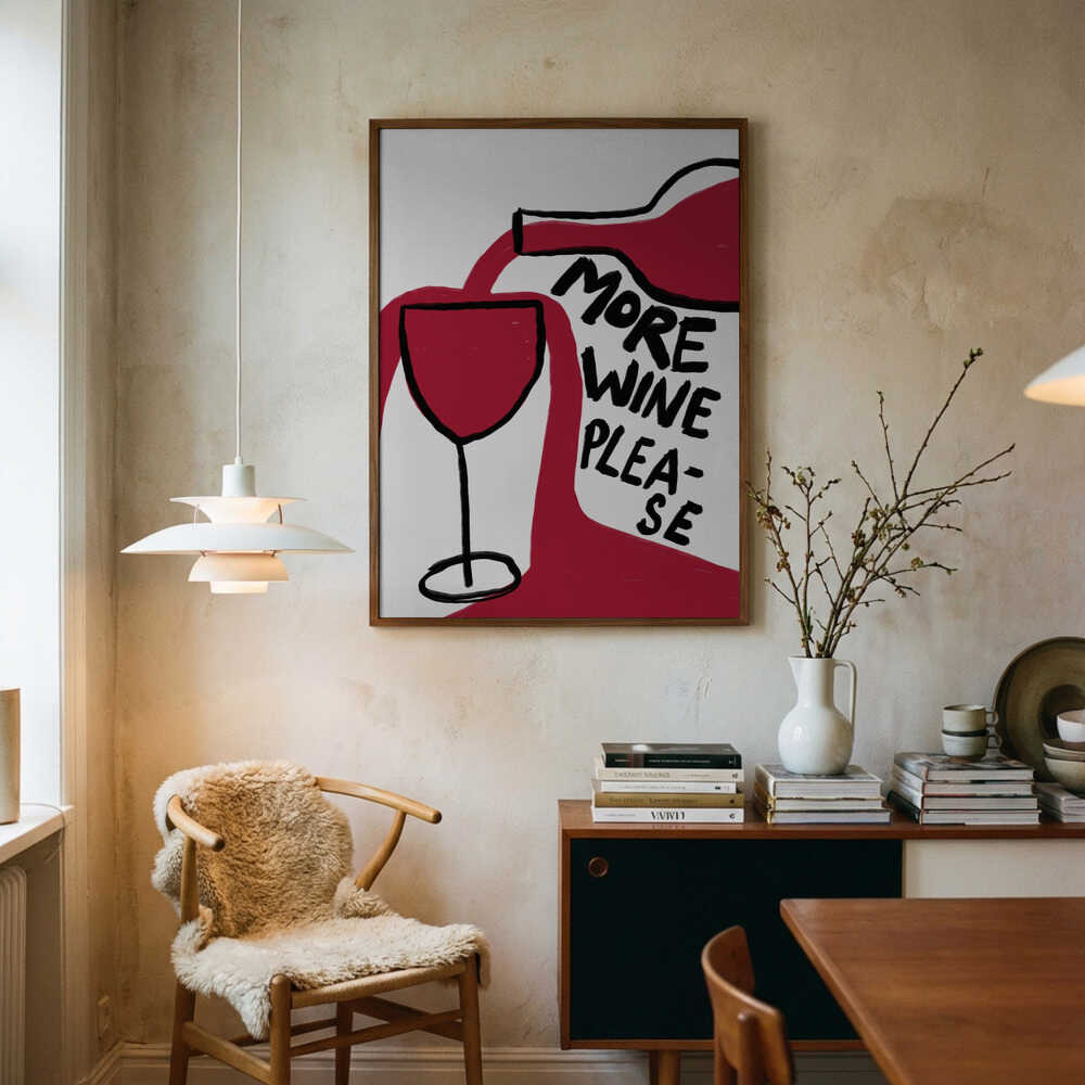 Pouring Passion Art Print UK — Abstract Vibrant Wall Art — Kitchen — Wall It All Prints