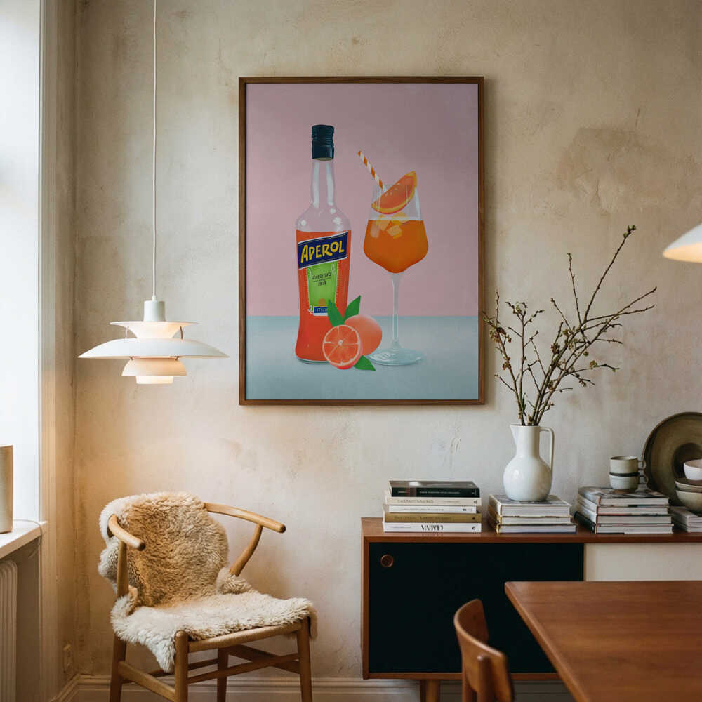 Aperol Spritz Art Print UK — Japanese Fresh Wall Art — Kitchen — Wall It All Prints