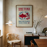 Atlantic Giant Bluefin Tuna Art Print UK — Animal Vibrant Wall Art — Kitchen — Wall It All Prints