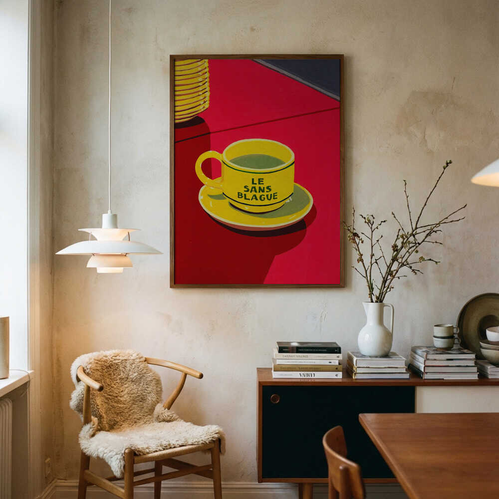 Le Sans Blague Art Print UK — Abstract Vibrant Wall Art — Kitchen — Wall It All Prints