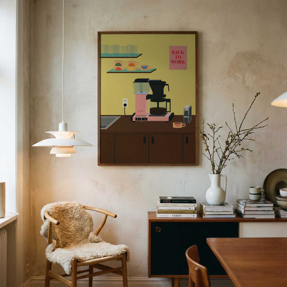 Back To Work Art Print UK — Food Vibrant Wall Art — Kitchen — Wall It All Prints