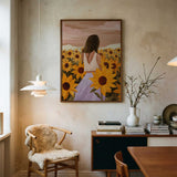 Sunflower Evenings Art Print UK — Botanical Fresh Wall Art — Living Room — Wall It All Prints