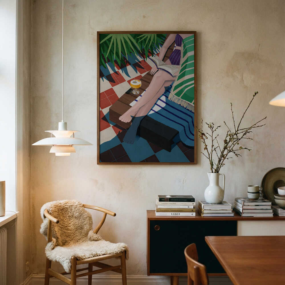 Just one more chapter Art Print UK — Abstract Vibrant Wall Art — Kitchen — Wall It All Prints