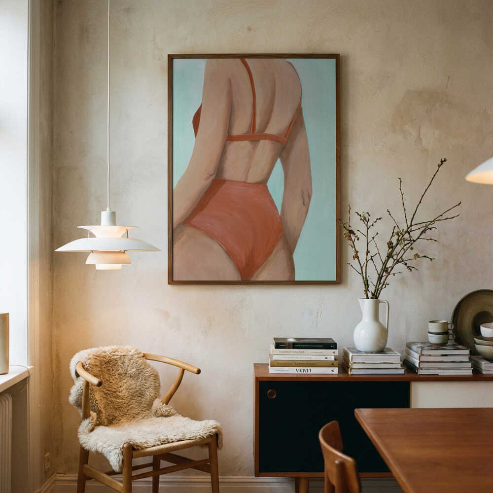 Relaxed Summer Back Art Print UK — Animal Vibrant Wall Art — Living Room — Wall It All Prints