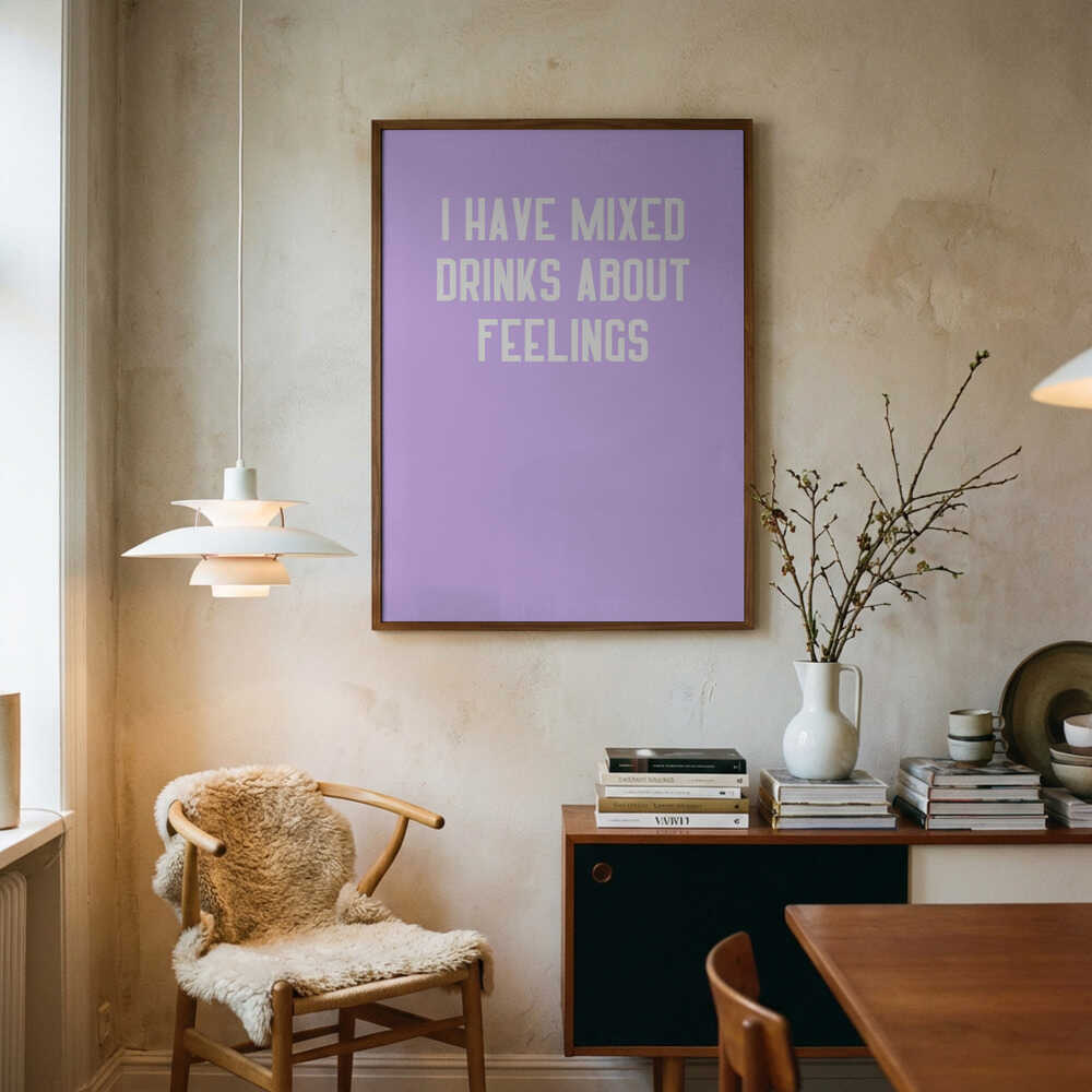 Mixed Emotions Art Print UK — Abstract Calm Wall Art — Kitchen — Wall It All Prints