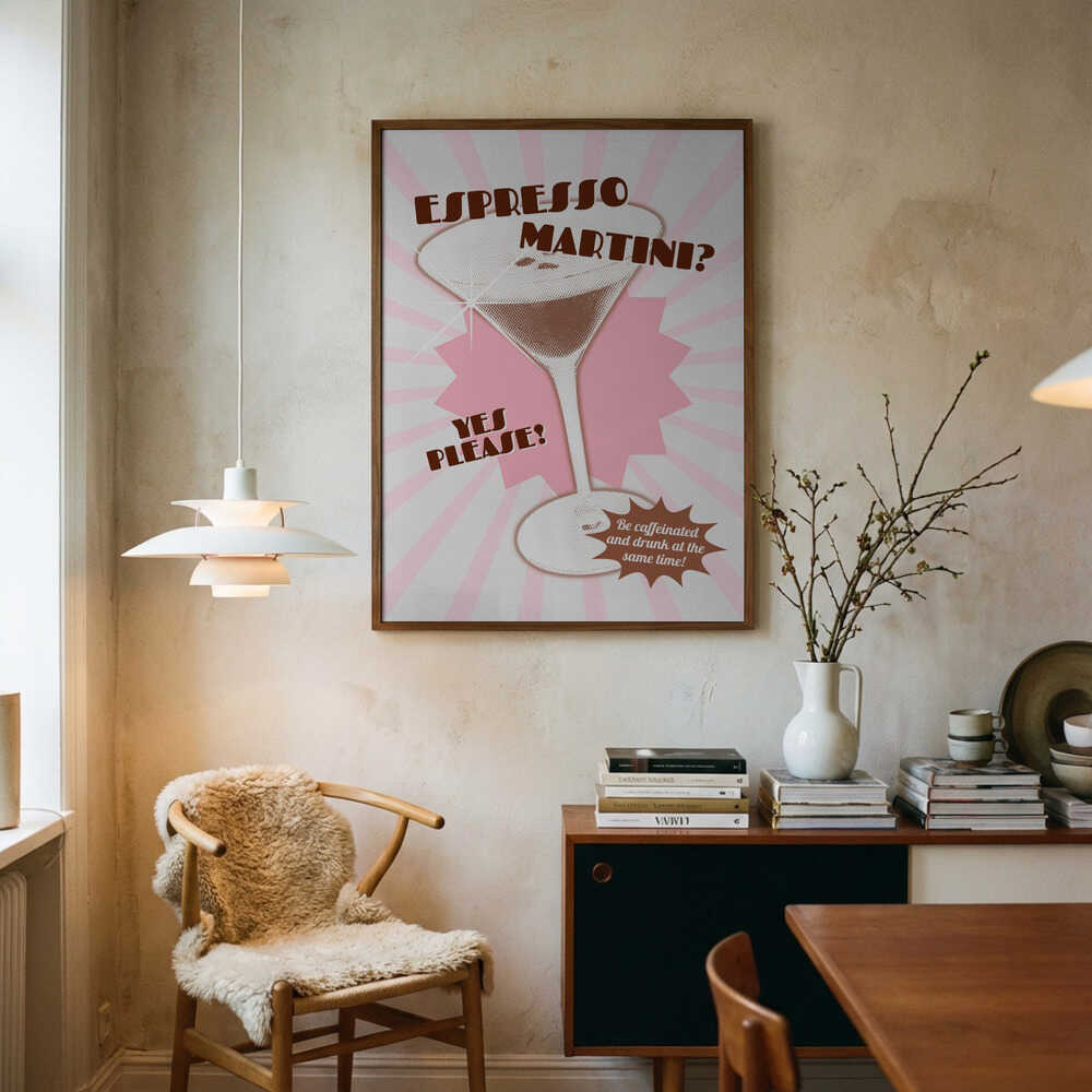 Fizz and Buzz Delight Art Print UK — Abstract Vibrant Wall Art — Kitchen — Wall It All Prints