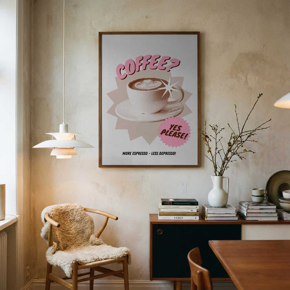 Cup of Joy Art Print UK — Abstract Vibrant Wall Art — Kitchen — Wall It All Prints