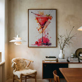 Vibrant Watercolor Cocktail