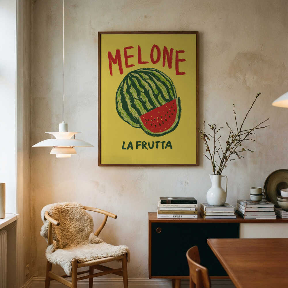 Melone La Frutta Art Print UK — Food Fresh Wall Art — Kitchen — Wall It All Prints