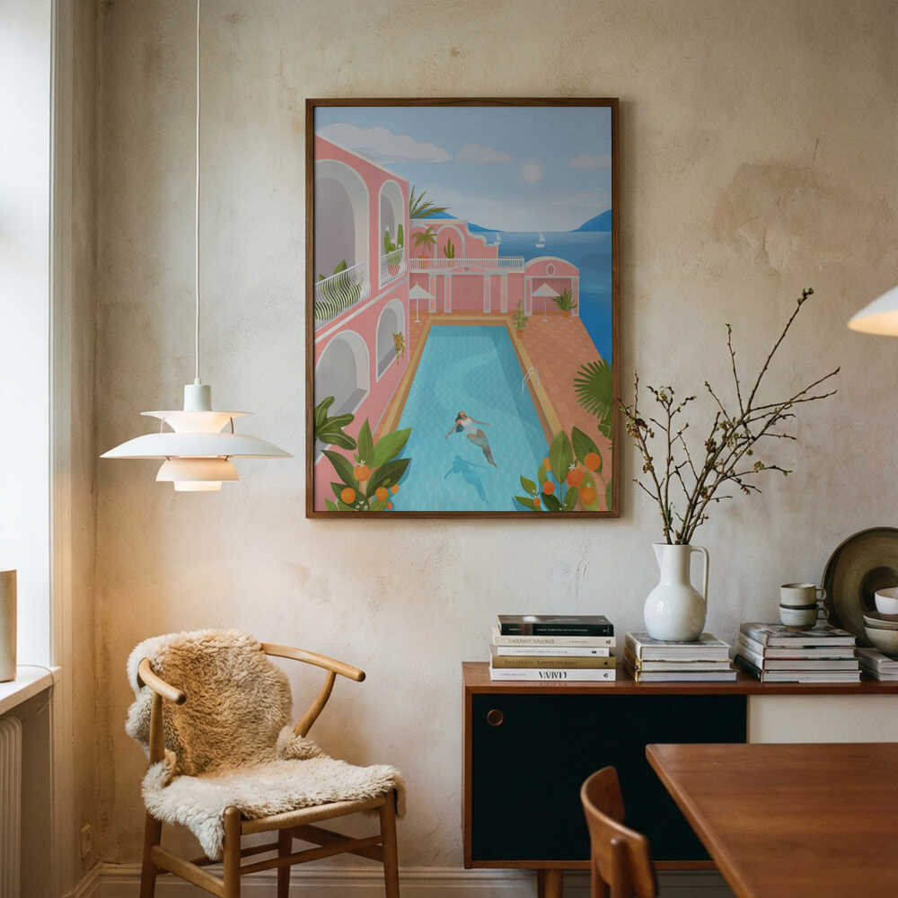 Summer Zen Art Print UK — Japanese Calm Wall Art — Bedroom — Wall It All Prints