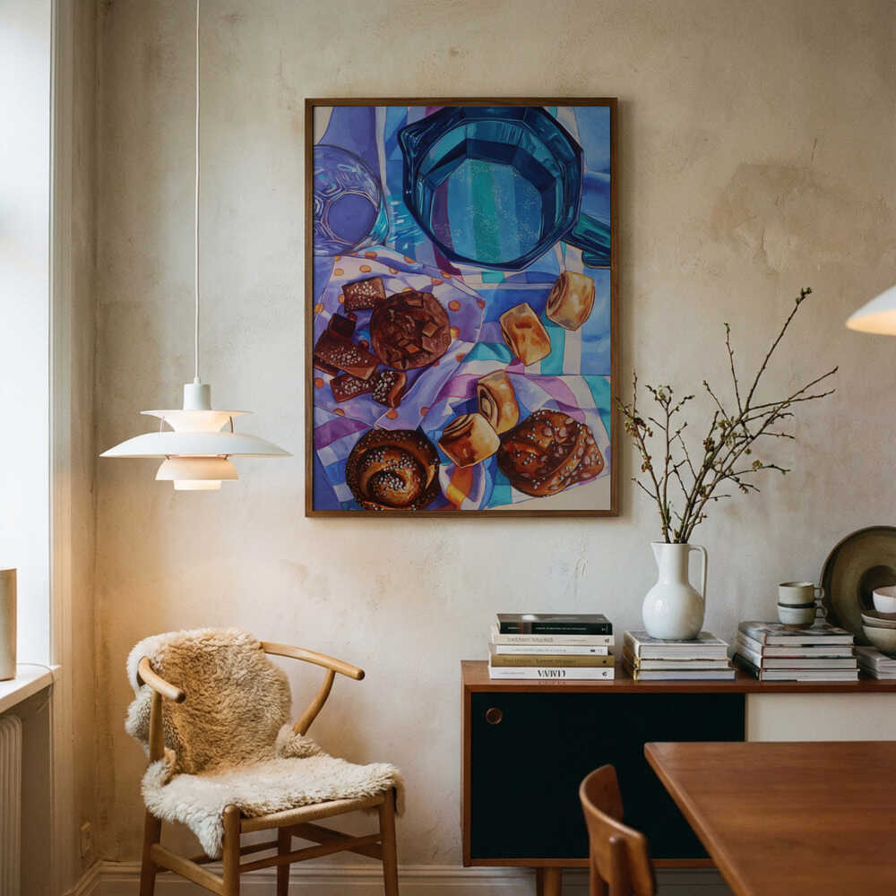 Sweet Morning Indulgence Art Print UK — Food Vibrant Wall Art — Kitchen — Wall It All Prints