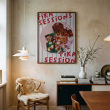 Colorful Fika Treats Art Print UK — Botanical Fresh Wall Art — Kitchen — Wall It All Prints