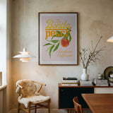Pandcbonitapeach Copy Art Print UK — Botanical Vibrant Wall Art — Kitchen — Wall It All Prints