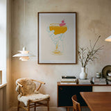 Jlr Cocktail1 Art Print UK — Vintage Vibrant Wall Art — Living Room — Wall It All Prints