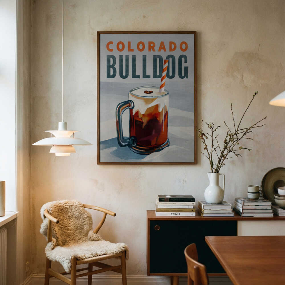 Colorado Bulldog 21x28 Art Print UK — Dark Moody Dark Wall Art — Kitchen — Wall It All Prints