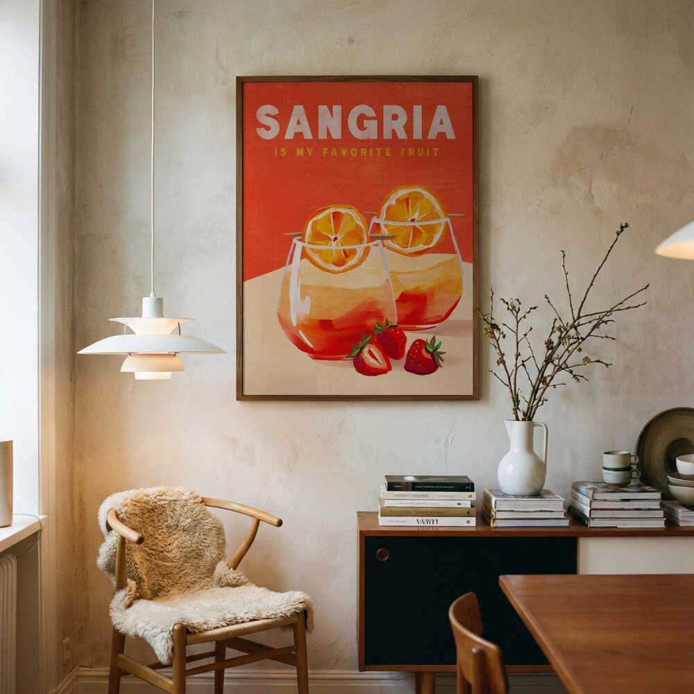 Sangria Art Print UK — Animal Fresh Wall Art — Kitchen — Wall It All Prints